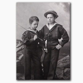 Photograph of Montague Charles and Granville John Eliot (c. 1880), Port Eliot Collection