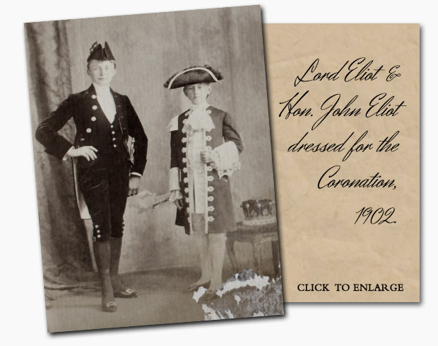 Lord Eliot and Mousie Dressed for the Coronation of Kind Edward VII (1902)