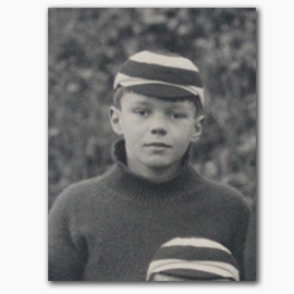 Photograph of Nicholas Richard Michael Eliot in Cricket Uniform (c. 1925), Port Eliot Collection