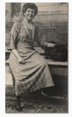 Emily St. Germans and Her Dog, c. 1920 (Collection of Lord Herbert)