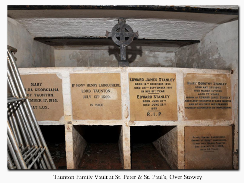 Taunton Family Vault at Over Stowey Church