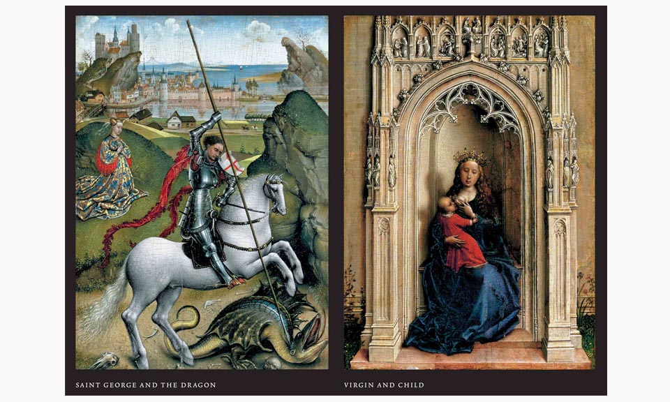 St. George and the Dragon and Madonna and Child (Click to Enlarge)
