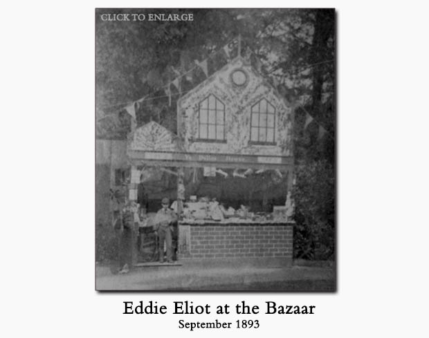 Edward Granville 'Eddie' Eliot at St. Germans Bazaar at Port Eliot (September 1893, Port Eliot Collection)