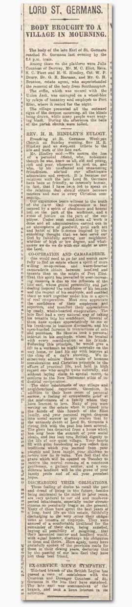 Western Morning News, 2 May 1922
