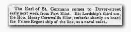Clipping from 'Morning Post' 27 Jan 1848