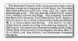 Clipping from 'Royal Cornwall Gazette' 17 Dec 1886