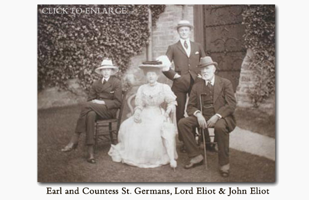 Earl and Countess St. Germans with their sons on 30 Aug 1906 (Port Eliot Collection)