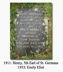 Click for Image of Vault Plaque (Henry and Emily Eliot)