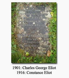 Click for Image of Vault Plaque (Charles and Constance Eliot)