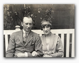 Earl and Countess St. Germans at Badminton, 1918 (Lord Herbert's Collection)