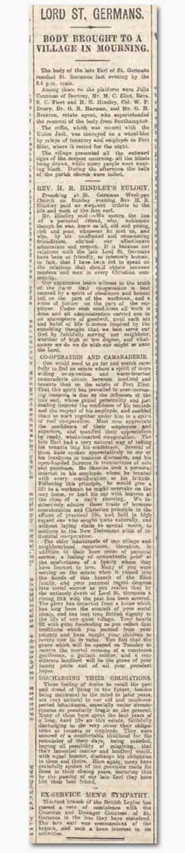 Western Morning News, 2 May 1922
