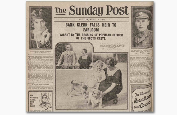 Lord St. Germans Dies (Sunday Post, 9 Apr 1922)