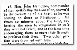 Clipping in 'London Magazine' December 1755