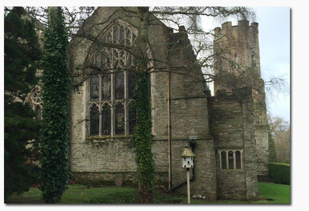 The East Side of St. German's Church (Vault is in Area Below the Chancel Window)