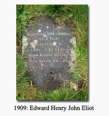 Click for Image of Vault Plaque (Edward Henry John Cornwallis Eliot)